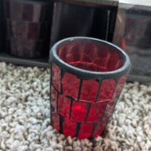 Set of 5 Mosaic Votives - NEW